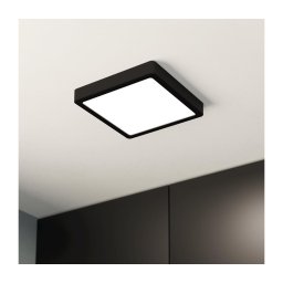 Plafonieră LED pentru baie Eglo FUEVA 900644, 17W/230V, IP44, neagră