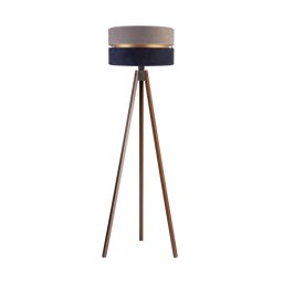 Lampadar Duolla DUO 1xE27/60W/230V d. 44 cm gri/albastru/wenge