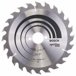 Panza fierastrau circular Optiline pentru lemn, 190 x 30 x 2.6 mm