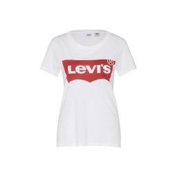 LEVI'S ® Tricou 'Perfect Tee' roșu / alb murdar