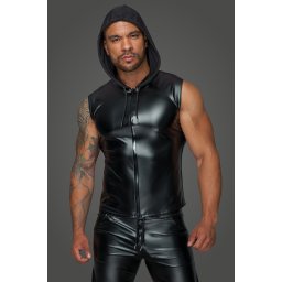 Noir Handmade H062 Hooded Shirt with 2-way Zipper S