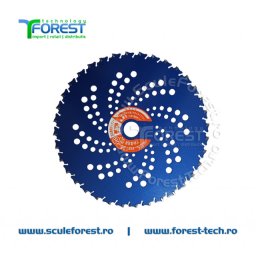 Disc (cutit) motocoasa Sanyo Metal VIDIA 255mm 36dinti SculeForest