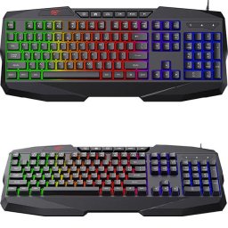 Tastatura gaming Havit KB878L, 104 + 6 Taste, Iluminare RGB, Cablu USB 1.5m
