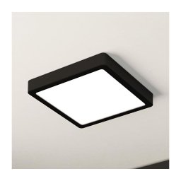 Eglo 900587 - Plafonieră LED FUEVA, compatibilă cu dimmer, 17W/230V, negru