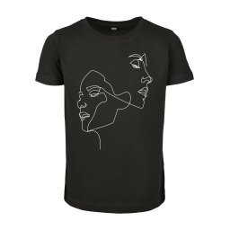 Mister Tee Tricou 'One Line' negru / alb