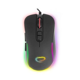 Mouse MX303 HESPERIS, Esperanza, Iluminat, USB-C, Negru