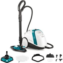 Aparat de Curatat cu Abur Vaporetto Smart 100_T, 1500 W, 2 l, 4 Bar, 110 gr min, Alb Albastru