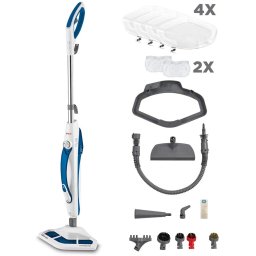 Mop cu Abur Polti Vaporetto SV 460 Double, 17 in 1, 1500 W, 2.4Kg, Alb Albastru