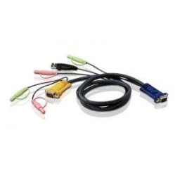Cablu KVM Aten 2L-5302U, SPHD to VGA, USB & Audio, 1.8 metri