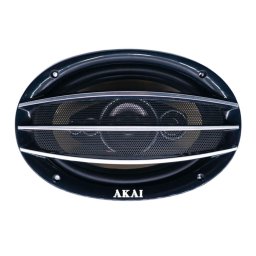 Boxe auto Akai ACS-696, 5 cai, 250W, 22.8cm, Negru