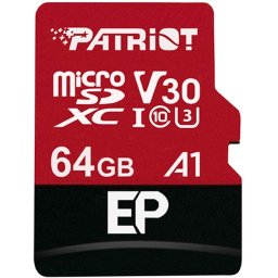 Card de memorie Patriot LX 64GB, microSDXC, Clasa 10, V30