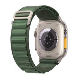 Curea Tech-Protect nylon Apple Watch 4 5 6 7 SE Ultra 42 44 45 49 mm verde