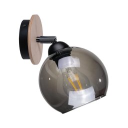 Spot de perete UNO WOOD 1xE27/60W/230V negru/maro