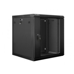 Lanberg wall-mounted rack 19'' demounted flat pack 12U/600x600mm black