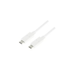 Cablu de date Logilink, USB-C - USB-C, 1m, Alb