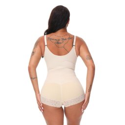 Pressio Body Modelator Nela (fermoar si dantela) bej