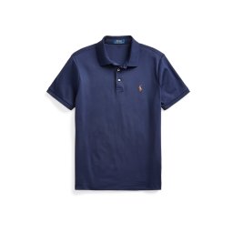 Polo Ralph Lauren Tricou albastru închis / maro caramel / roșu