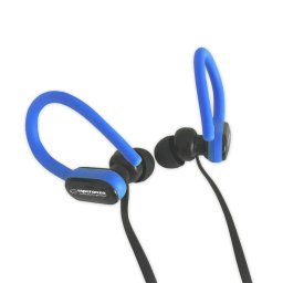 Casti Casti cu fir EH197, Cu microfon, Negru/Albastru