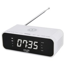 Ceas cu alarmă AD 1192 alb cu încărcător wireless