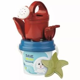 Set mic pentru nisip din plastic reciclat, 6 piese - animale, diferite