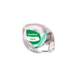 Etichete AIMO compatibile DYMO LetraTag, 12 mm, verde pe transparent, pentru clasificare prin coduri de culoare, Q5136