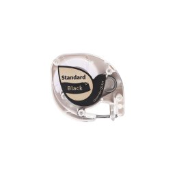 Etichete AIMO compatibile DYMO LetraTag, 12 mm, auriu pe negru, pentru personalizare premium si proiecte creative, Q5334