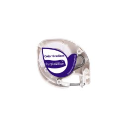 Etichete AIMO compatibile DYMO LetraTag, 12 mm, alb pe albastru gradient, pentru personalizare si organizare creativa, Q5-MQBV35