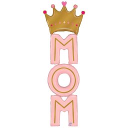 Balon folie Mom Crown mama cu coroana 182 cm