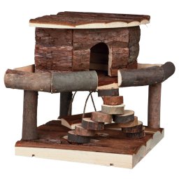 Casuta Pentru Rozatoare, Ida, Lemn, 19x20x19 cm, 61777