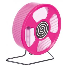 Roata De Alergare Pentru Rozatoare, Cu Suport, Plastic, 33 cm, Diverse Culori, 61012