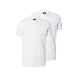 HUGO Tricou 'Round' alb
