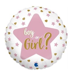 Balon folie Dezvaluire sex Gender reveal Boy or Girl 46 cm