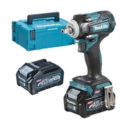 Makita - TW005GD201 XGT - Masina de insurubat cu impact cu 2 acumulatori, Li-Ion, 40 V, 2.5 Ah, patrat 1/2 inch, 350 Nm, M10-M20, valiza speciala