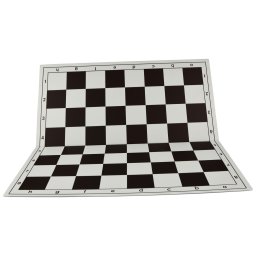 Tabla de sah pliabila PVC (alb-maro) 57 mm