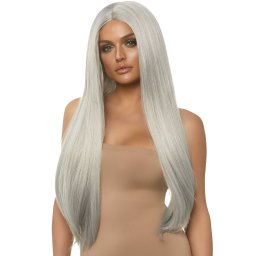 Leg Avenue Long Straight Center Part Wig 84cm Grey