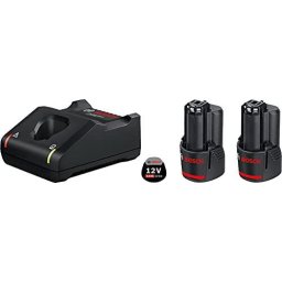 Set 2 acumulatori si incarcator rapid Professional 1600A019RD, 12 V, 3 Ah capacitate acumulator