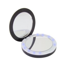 Baterie externa 3000Mah Cu Oglinda Esperanza, 5V/ 1000mA, MicroUSB, 9 X 1,8cm, Negru/Alb