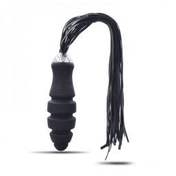 Partea Intunecata Tinteste si Plesneste Dildo Anal cu Bici