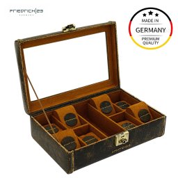 Cutie 8 ceasuri Cubano Piele Naturala by Friedrich - Made in Germany