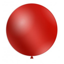 Balon latex jumbo rosu metalizat 83 cm