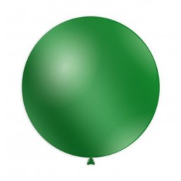 Balon latex jumbo verde metalizat 83 cm