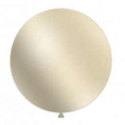 Balon latex jumbo ivoire ivory metalizat 83 cm