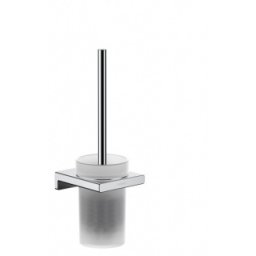 Perie wc cu suport Hansgrohe AddStoris, crom lucios