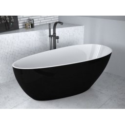 Cada freestanding Besco Goya 170x72cm,black&white
