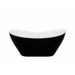 Cada freestanding Besco Viya 160x70cm,black&white