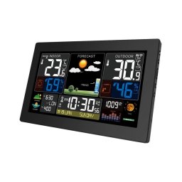 Stație meteo cu afișaj LCD color 2xAA/5V Solight TE81XL