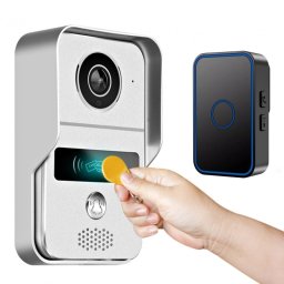 Secutek Video interfon IP WiFi DBV02P cu cititor RFID + sonerie 433 MHz