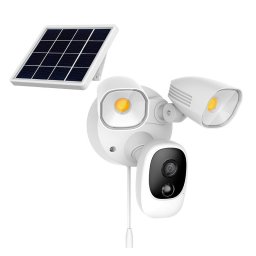 Camera de supraveghere exterior WiFi cu LED, panou solar Secutek SRT-FC1T