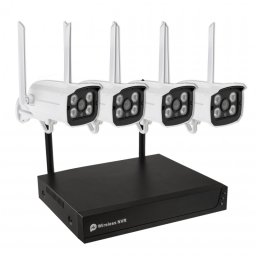 Sistem de camere de supraveghere WiFi Secutek SHT-TK4042 - 4x camere 2MP, NVR