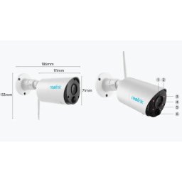 Camera de supraveghere Reolink Argus Eco V2, 1080P, Wifi Battery 5200mAh